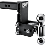 2" Tow & Stow Adjustable Trailer Hitch Ball Mount 5" Drop (2" x 2-5/16") - TS10037B
