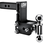 2" Tow & Stow Adjustable Trailer Hitch Ball Mount 5" Drop (1-7/8" x 2") - TS10038B