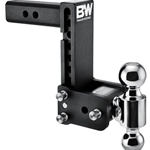 2" Tow & Stow Adjustable Trailer Hitch Dual-Ball Mount 7" Drop (2" x 2-5/16") - TS10040B