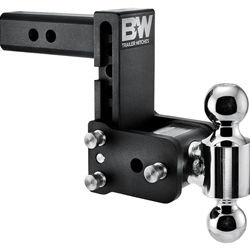 2" Tow & Stow Adjustable Trailer Hitch Ball Mount 5" Drop (1-7/8" x 2") - TS10038B