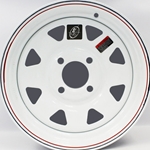 Thirteen Inch White Spoke 4-4" Bolt Circle Trailer Wheel - 13440WS