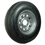 16" Silver Modular and Radial Tire ST23580R16E with a 6-5.5" Bolt Circle - 128700GCCWT52-PM