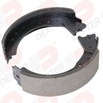 Replacement Right Hand Electric Brake Shoe Kit for Dexter® 12 1/4" x 2 1/2" 7,200 lbs. Trailer Axle with a Cast Backing Plate - K71-496-00