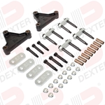 Dexter® Shackle Kit for Tandem Trailer Axle with Double Eye Springs with 4" High Equalizers includes Wet Bolts, Bronze Bushings & Heavy-Duty Shackles - K71-448-00