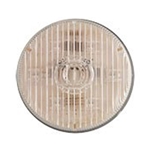 Clear lens Amber 2.5” Round PC-Rated LED Marker/Clearance Light - MCL-58ACBK