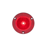 2.5" Round Red Marker/Clearance Light With Locking Clip - MCL002RXBK