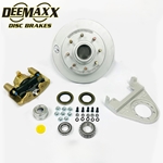 DeeMaxx® 7,000 lbs. Disc Brake Kit for One Wheel with Gold Zinc Caliper - DM7KGOLD