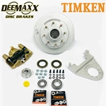 DeeMaxx® Pro 7,000 lbs. Disc Brake Kit for One Wheel with Gold Zinc Caliper - DM7KGOLD-TK