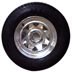 14" Galvanized Wheel and Radial Tire ST20575R14C with a 5-4.5" Bolt Circle - JG14X65GSWT21R-IPS