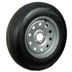 15" Silver Modular Wheel and Radial Tire ST20575R15C with a 5-5" Bolt Circle - 131616GCCWT31R-PM