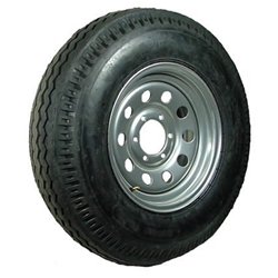 16" Silver Modular and Radial Tire ST23580R16E with a 6-5.5" Bolt Circle - 128700GCCWT52-PM