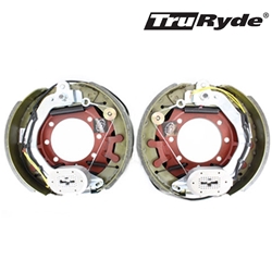 Pair of TruRyde® 10K 12 1/4"X3 3/8" Electric Brake Assemblies for Dexter or Lippert Trailer Axles - 23453