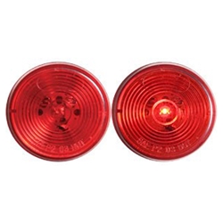 FLEET Count™ 2” Round Sealed Red LED Marker/Clearance Light - MCL-56RBK