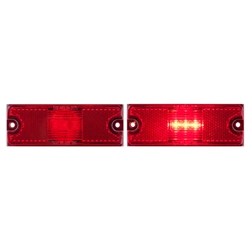 Red LED SURFACE MOUNT MARKER/CLEARANCE LIGHT WITH REFLEX - MCL82RB
