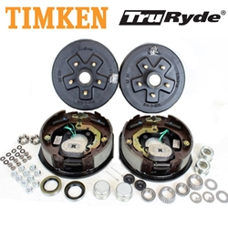 5-5" Bolt Circle 3,500 lbs. TruRyde® Trailer Axle Electric Brake Kit with Timken® Bearings - BK550ELE-TK